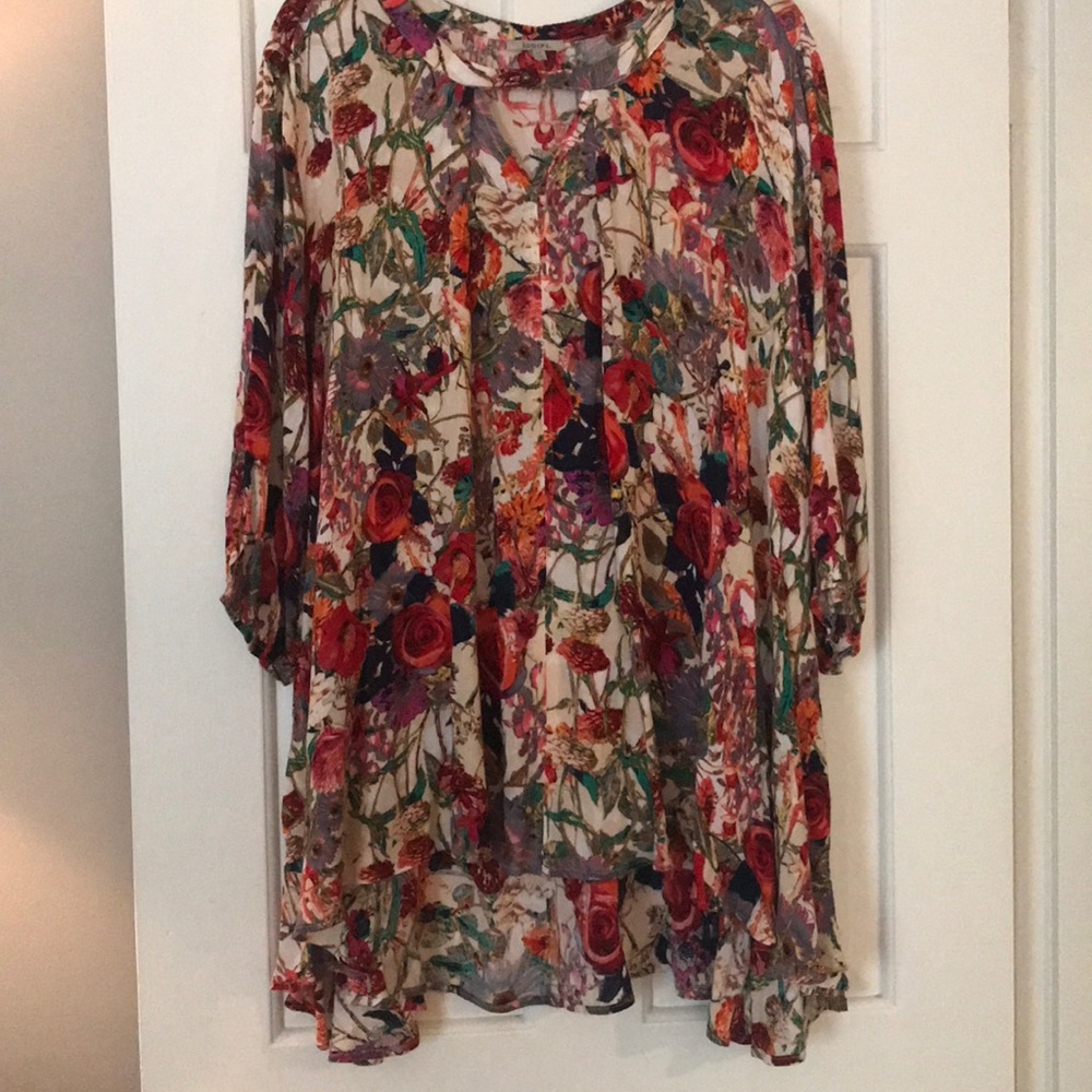 Fun floral print tunic
